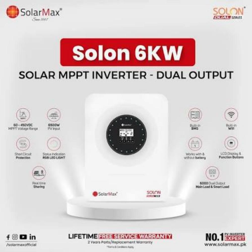 SolarMax Solon Dual 6kW Off-Grid Solar MPPT Inverter