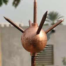 Alternate view of full brass lightning arrester