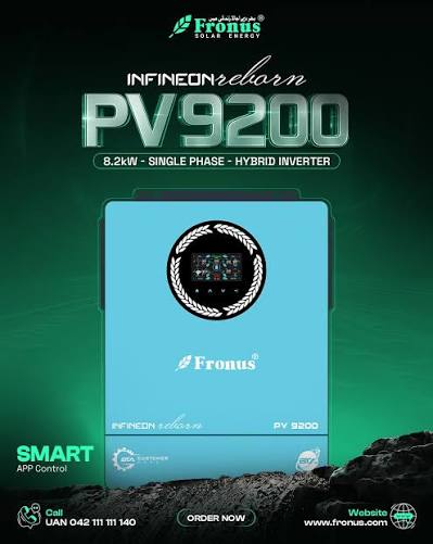 Fronus Infineon Velon PV9200 8.2kW Single-Phase Hybrid Inverter