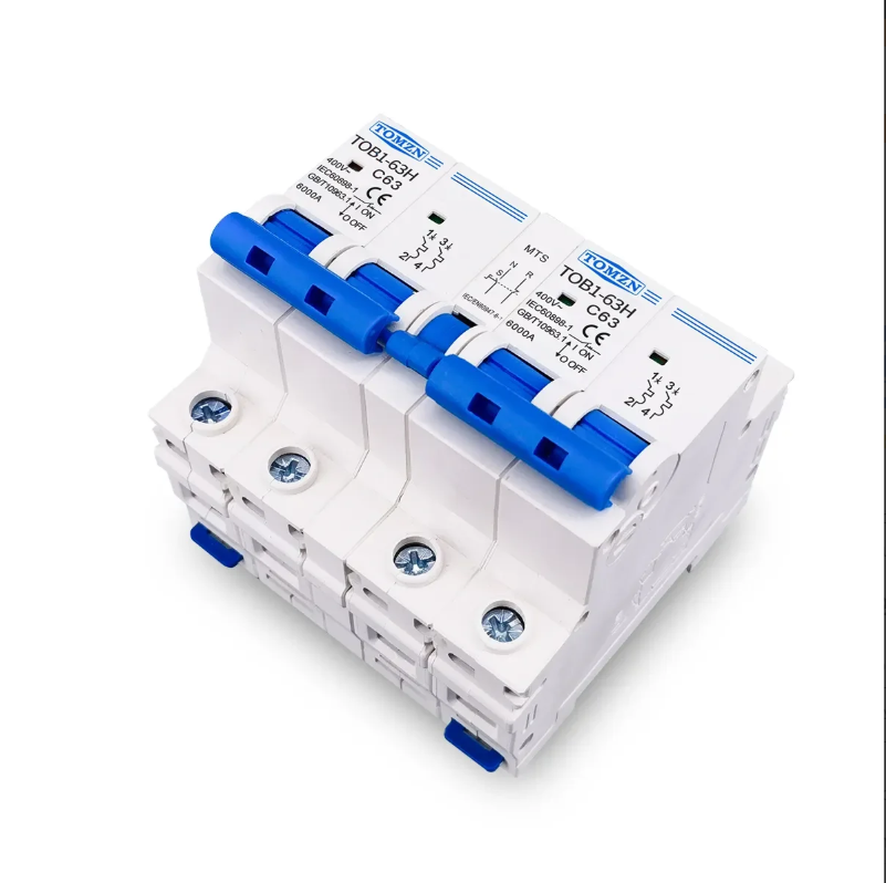 TOMZN 2P+2P AC Manual Transfer Switch | Dual-Power Changeover, C63