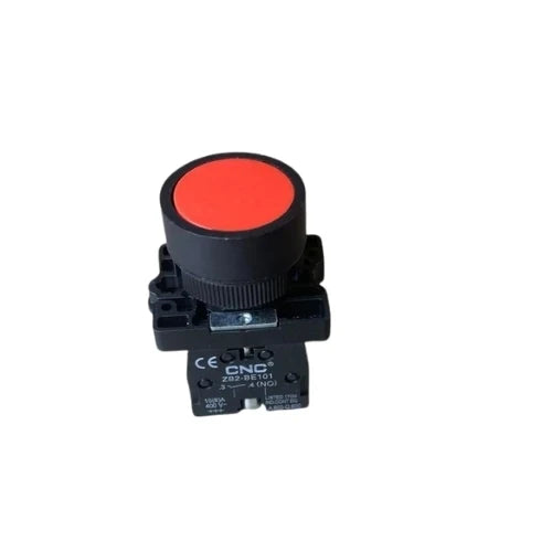 CNC red push button switch with ZB2-BE101 contact block