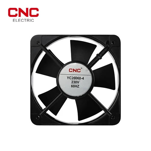 CNC YC20060-4 AC cooling fan with 230V 60Hz label