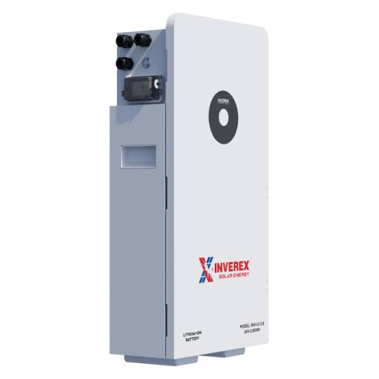 Inverex lithium-ion battery label showing 51.2V 11.8kWh and model INV-LV-IP21 11.8