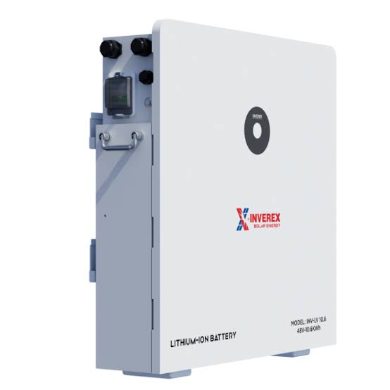 Inverex INV-LV 10.6 lithium-ion battery, labeled 48V 10.6kWh
