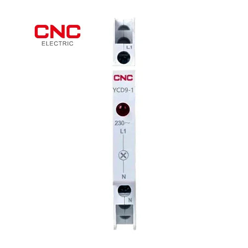 CNC DIN rail indicator light colour range blue yellow green and red
