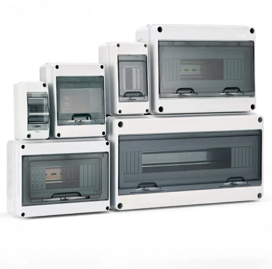 Plastic Power Distribution Box with Transparent Cover | IP65-Rated Options