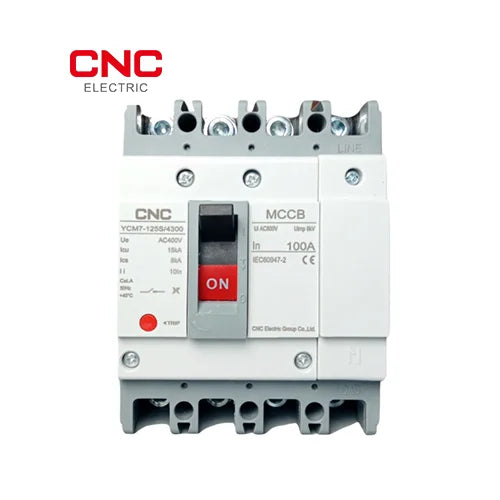 CNC AC 4 Pole MCCB 63A to 800A YCM7 100A front view, Pakistan