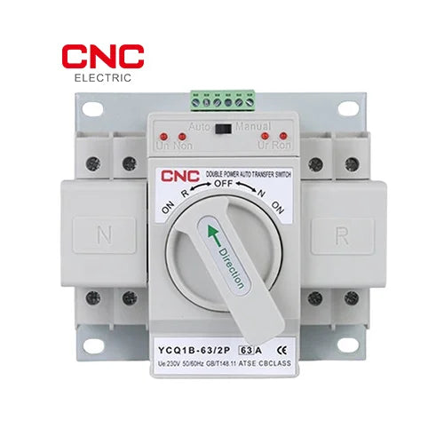 CNC Electric YCQ1B 2 Pole 63A Automatic Transfer Switch (ATS)