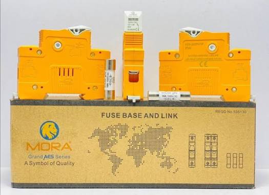 MORA Grand AES Series DC fuse base and link 1000V, single and double pole holders