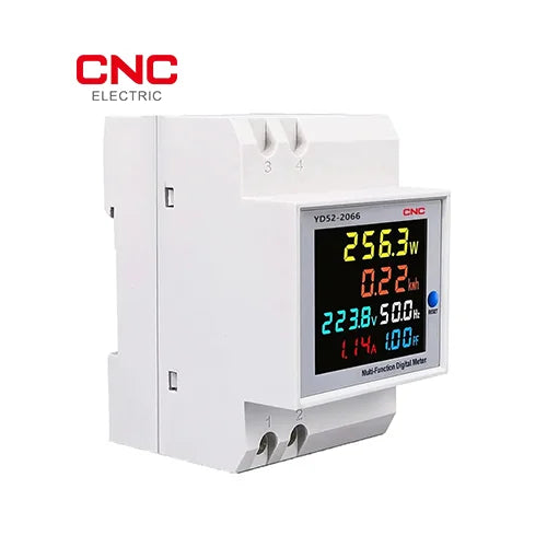 CNC YD52-2066 digital multi-function meter angled view