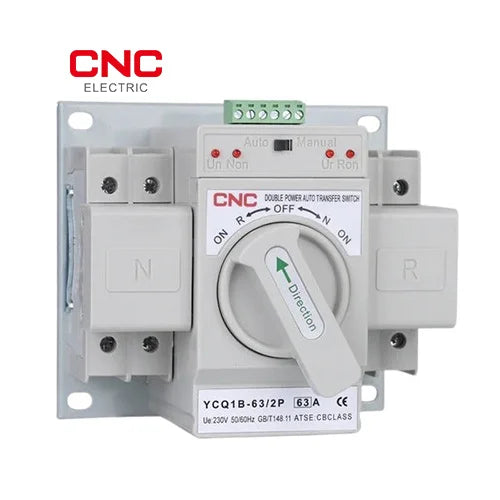 CNC Electric YCQ1B 2 Pole 63A Automatic Transfer Switch (ATS)