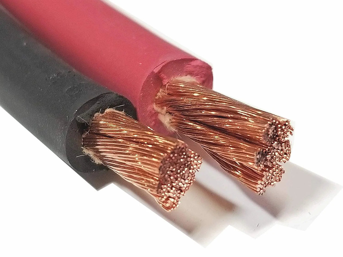 Insulated DC cable with exposed multi-strand conductors