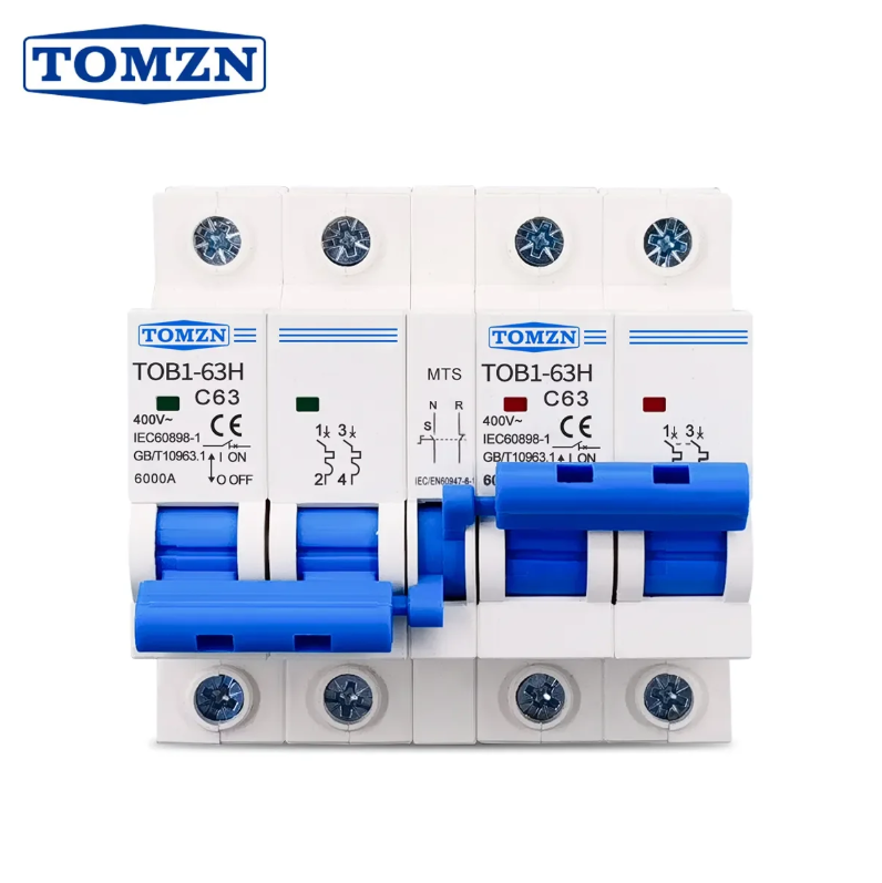 TOMZN 2P+2P AC Manual Transfer Switch | Dual-Power Changeover, C63