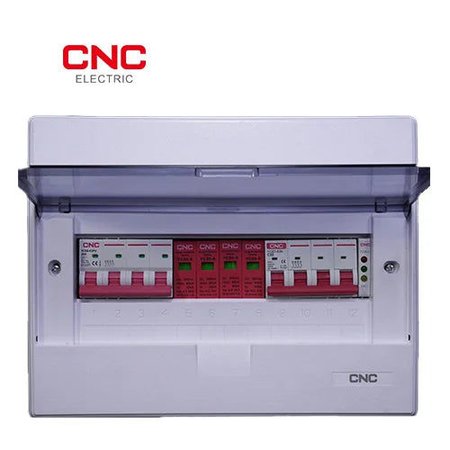 10kW on-grid solar DB bundle showing CNC Electric modular accessories with cover open