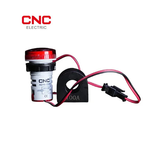 CNC AD16-22VA red dual-display panel meter with external current sensor