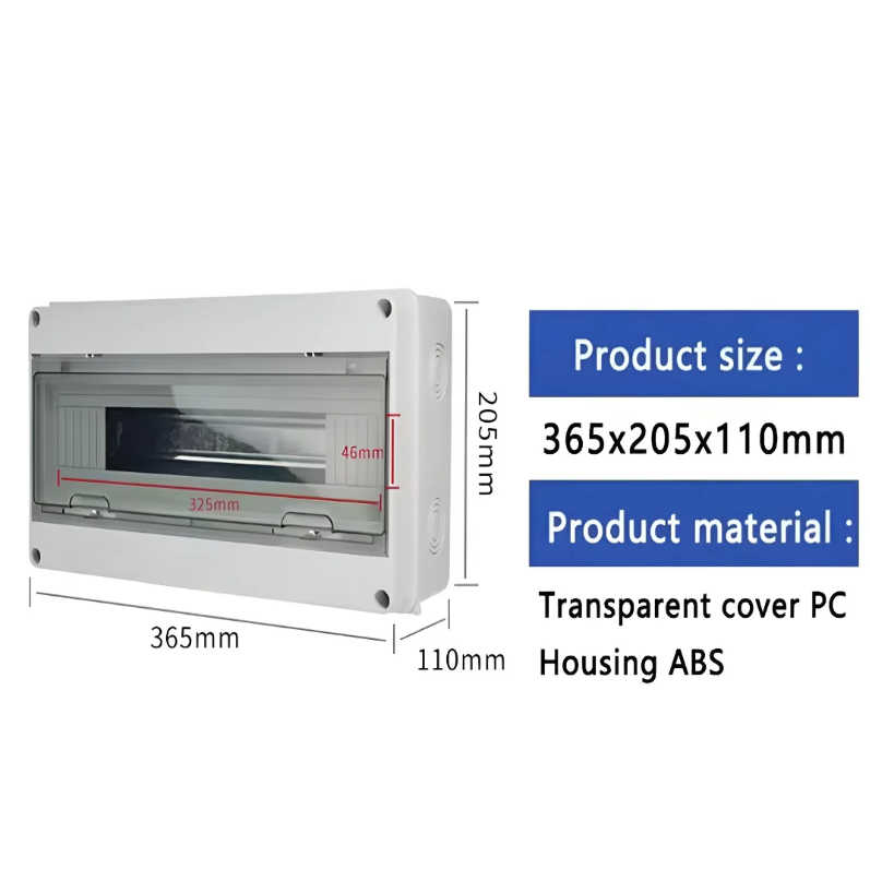 Plastic Power Distribution Box with Transparent Cover | IP65-Rated Options