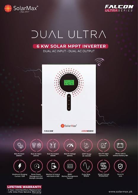 SolarMax Falcon Dual Ultra 6kW Off-Grid Solar Inverter