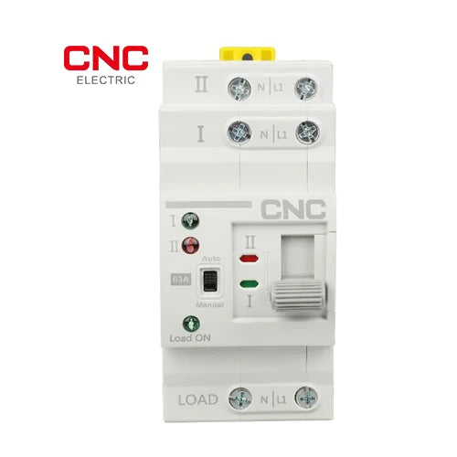 CNC Electric YCQR 2 Pole 63A Automatic Transfer Switch with Under/Over Voltage Protection