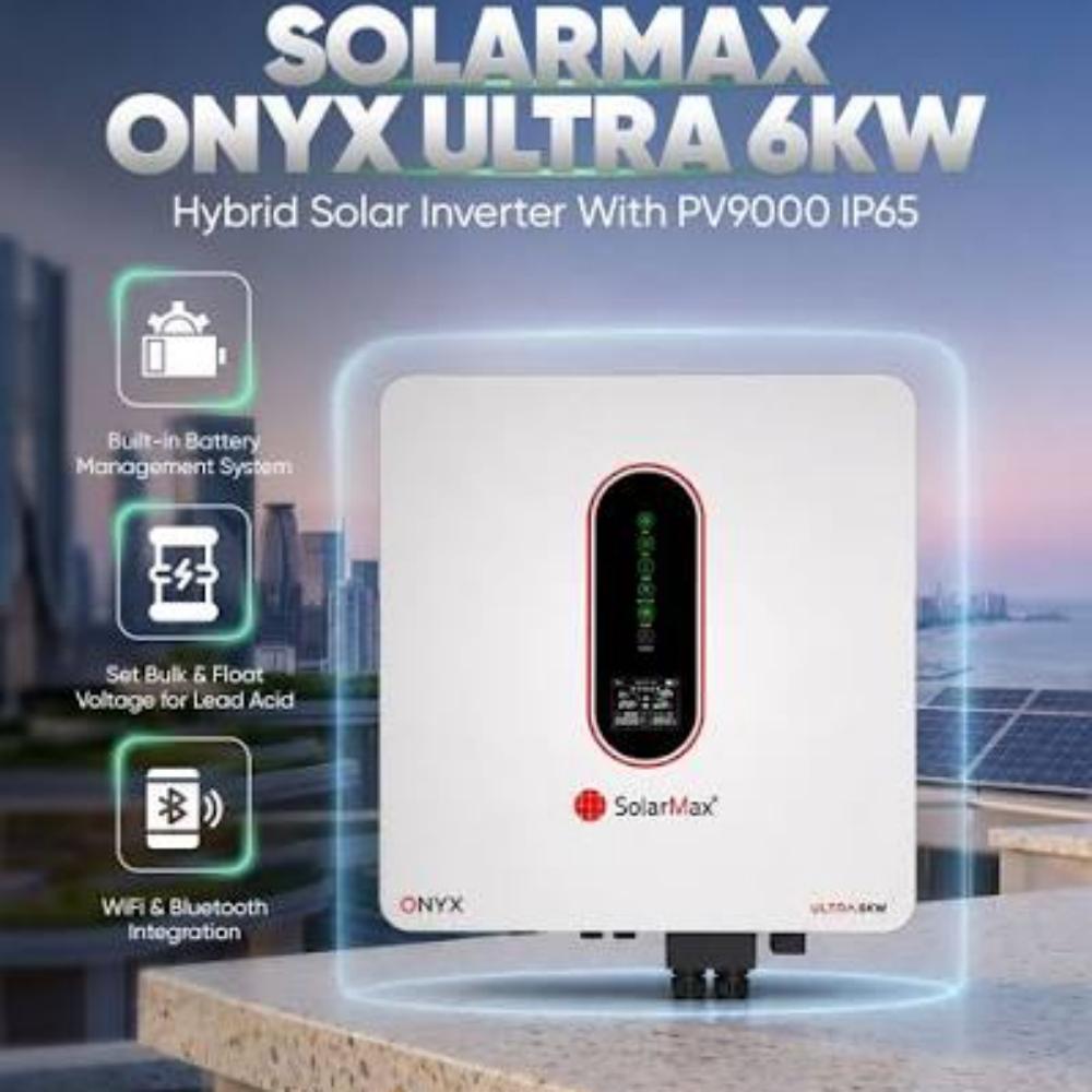 SolarMax Onyx Ultra 6kW Hybrid Solar Inverter | PV9000, IP65