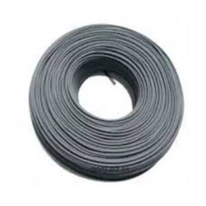 Black insulated electrical cable roll