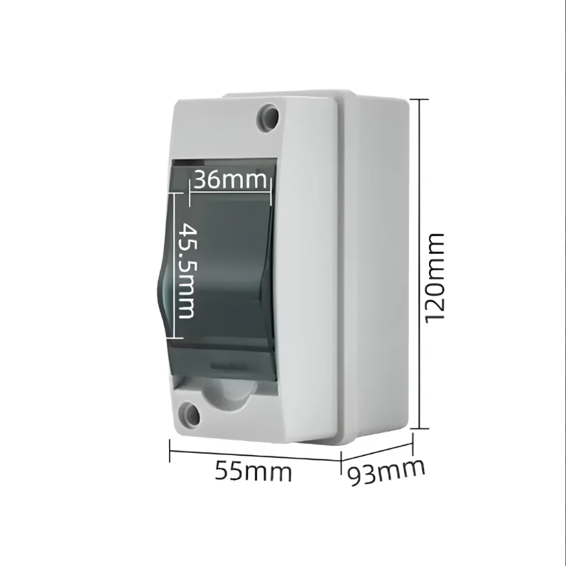 Plastic Power Distribution Box with Transparent Cover | IP65-Rated Options