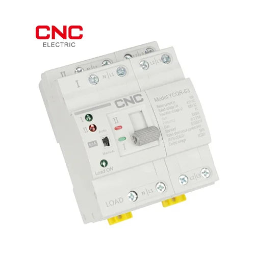 CNC Electric YCQR 4 Pole 63A Automatic Transfer Switch with Under/Over Voltage Protection