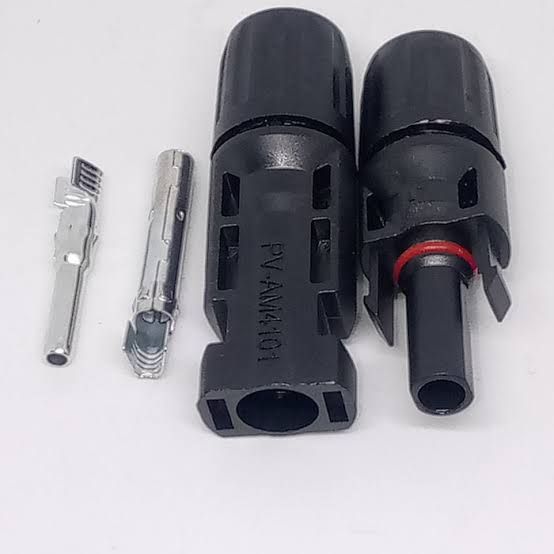 MC4 PV connector 4mm normal pin open view