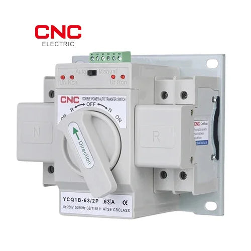 CNC Electric YCQ1B 2 Pole 63A Automatic Transfer Switch (ATS)