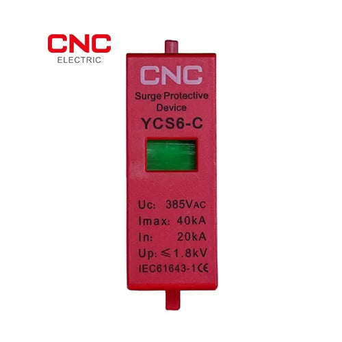 CNC YCS6-C red surge protective device cartridge 385VAC with green status window