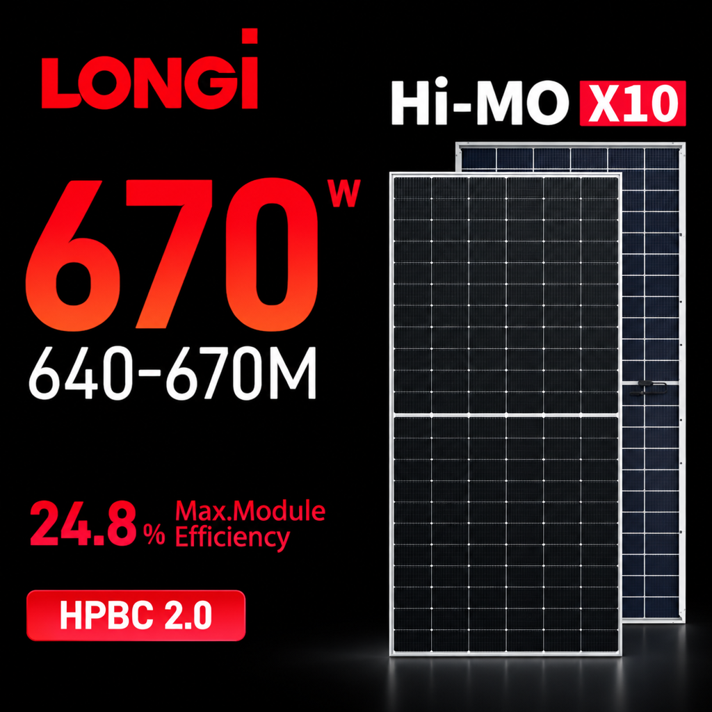 Enhanced LONGi 670W product graphic