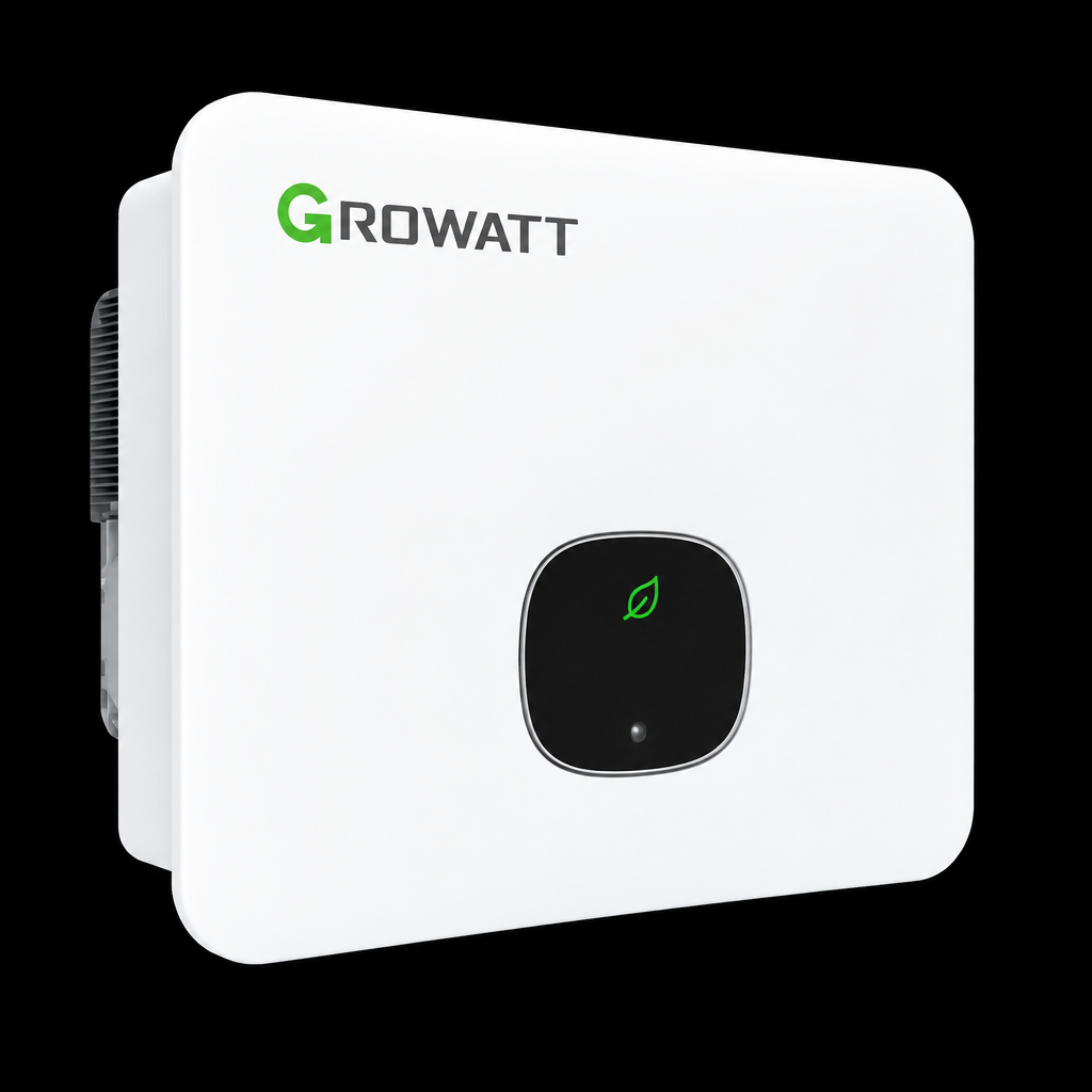 Growatt inverter on black background